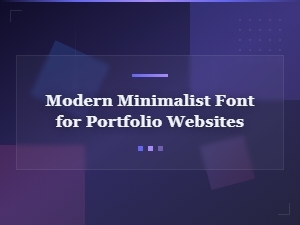 Best modern minimalist fonts for portfolio websites