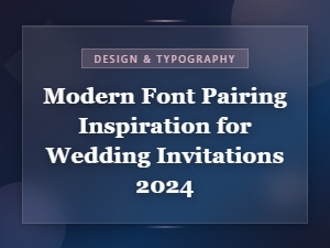 Modern Font Pairing Principles for Wedding Invitations 2024